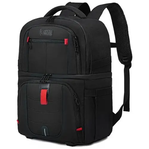 Sucipi Leak-Proof Insulated Cooler Backpack with 4 Ice Packs & Double Deck Cooler Bag Work Camping Picnic Lunch Backpack for Men