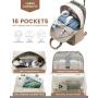 LOVEVOOK High Quality Stylish Luxury Backpack for Women Multipurpose Computer Daypack Nurse Teacher Bag Laptop Backpack with USB