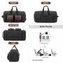 2023 Sucipi 2pcs custom logo Designer Retro Large Canvas Overnight Travel Duffel Bag Men's Weekender bags with shoe Compartment