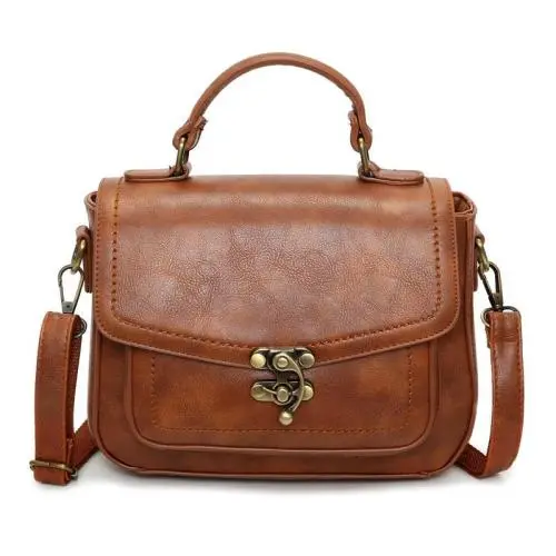 New Fashion Retro Luxury Crossbody Handbags For Women With Lock Waterproof Portability Ladies Vintage Handbags