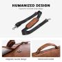 LOVEVOOK 2023 Vintage Leather Messenger Bag Large Briefcase Computer handBag Rugged Satchel Shoulder Laptop Bag for Women