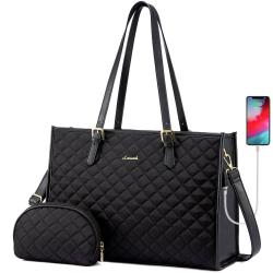 LOVEVOOK Fashion 2pcs Tote Handbag clutch Purse Ladies travel Shopping Shoulder Bag Business Work Briefcase Women's Laptop Bags
