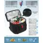 Sucipi Leak-Proof Insulated Cooler Backpack with 4 Ice Packs & Double Deck Cooler Bag Work Camping Picnic Lunch Backpack for Men