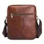 2024 Wholesale Genuine Leather Shoulder Messenger Bag For Retro Men With Crossbody Strap
