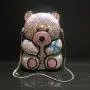 High Quality Metal Rhinestone Bear Bridal Purse Acrylic Clutch With Evening Crystal Bag