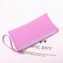 2024 Simple Design Vegan Leather Wallet Stone Tune Women Wallets With Wrist Strap For Gift