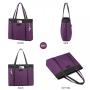 JFFD 2pc/set New Fashion recycled Canvas handbag Sets Waterproof shoulder tote bag and Purse Laptop school Tote Bags for Women