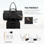 JFFD Fashion 2pc/set Quilted Travel Duffle Bag with Shoe Compartment & Toiletry pouch Carry on Overnight Weekender Bag unisex
