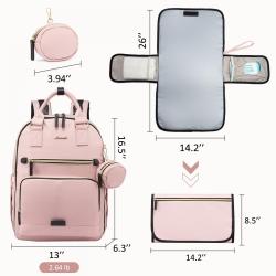 Wholesale 3pcs/set waterproof baby diaper bag with Changing Pad nappy Large diaper Organizer bag mummy bag backpack with USB