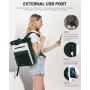 LOVEVOOK 2024 Fashion Laptop Backpack with USB Port Work Nurse Bag Convertible Daypack school college Laptop Backpack for Women
