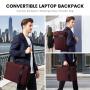 3 in 1 Messenger Bag Business Briefcase Fits 15.6 In Laptop Shoulder Bags Travel College Convertible USB Laptop Backpack Unisex