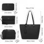 LOVEVOOK Fashion 4pcs/set  high quality Women Handbags for shopping travel work Tote Shoulder Bag with Purse women handbag set
