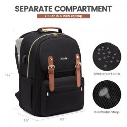 LOVEVOOK 2023 New Style Fashion Laptop Backpack College Travel Daypacks Teacher Nurse Work bag Waterproof laptop bag for women