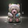 High Quality Metal Rhinestone Bear Bridal Purse Acrylic Clutch With Evening Crystal Bag