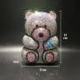 High Quality Metal Rhinestone Bear Bridal Purse Acrylic Clutch With Evening Crystal Bag