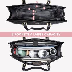 LOVEVOOK Fashion 2pcs Tote Handbag clutch Purse Ladies travel Shopping Shoulder Bag Business Work Briefcase Women's Laptop Bags