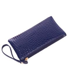 2024 Simple Design Vegan Leather Wallet Stone Tune Women Wallets With Wrist Strap For Gift