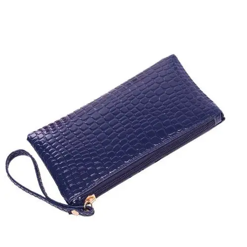2024 Simple Design Vegan Leather Wallet Stone Tune Women Wallets With Wrist Strap For Gift