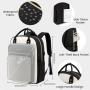 LOVEVOOK Fashion Quilted School bookbag Custom Waterproof Daypack for Teacher Nurse Work Travel Women's Laptop Backpack with USB
