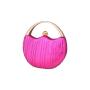 Factory direct half round party bags wedding shiny glitter gold clutch evening bags