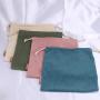 High End Double String Gift Shoe Clothes Dust Velvet Drawstring Bag Custom Logo Corduroy Packaging Bag For Handbag