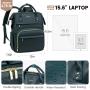 LOVEVOOK Fashion Vintage leather backpack ladies school work bookbag mochila bags for women luxury laptop backpack with USB port