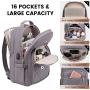 LOVEVOOK 2023 Fashion Quilted Laptop Bag School Business Work Travel Nurse Teacher Daypack with USB Laptop Backpack for Women