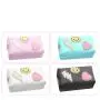 Low MOQ Personalised Waterproof Travel Letters Makeup Pouch Bag Towel Embroidery chenille patch cosmetic bag