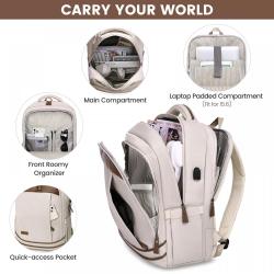 LOVEVOOK Fashion Waterproof School Laptop backpack Outdoor Sports Bag Business Travel laptop backpack with USB Port unisex