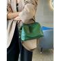 Fashion Women Authentic Designer Full Grain Vegetable Tanned Leather Ladies Small Boston Travel Shoulder Bag Handbag Wholesale