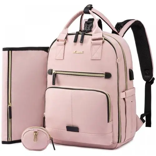 Wholesale 3pcs/set waterproof baby diaper bag with Changing Pad nappy Large diaper Organizer bag mummy bag backpack with USB