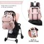 Wholesale 3pcs/set waterproof baby diaper bag with Changing Pad nappy Large diaper Organizer bag mummy bag backpack with USB