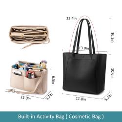 REALER 2022 NEW designer fashion luxury womens tote hand bags genuine soft leather women purses and handbags