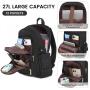 LOVEVOOK 2023 Waterproof Fashion New School Travel Laptop Backpack 15.6 In for Work Office Business laptop backpack for women