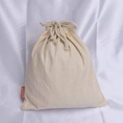High End Double String Gift Shoe Clothes Dust Velvet Drawstring Bag Custom Logo Corduroy Packaging Bag For Handbag