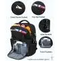 Sucipi Leak-Proof Insulated Cooler Backpack with 4 Ice Packs & Double Deck Cooler Bag Work Camping Picnic Lunch Backpack for Men