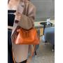 Fashion Women Authentic Designer Full Grain Vegetable Tanned Leather Ladies Small Boston Travel Shoulder Bag Handbag Wholesale