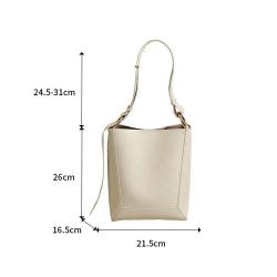 Wholesale New Classic Soft Pu Leather Ladies Luxury Bucket Bag Custom Logo Fashion Single Womens Shoulder Bags