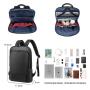 LOVEVOOK wholesale High Quality Waterproof men's laptop bag large computer business travel school laptop backpack with USB Port