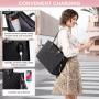 LOVEVOOK Fashion 2pcs Tote Handbag clutch Purse Ladies travel Shopping Shoulder Bag Business Work Briefcase Women's Laptop Bags