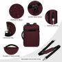 3 in 1 Messenger Bag Business Briefcase Fits 15.6 In Laptop Shoulder Bags Travel College Convertible USB Laptop Backpack Unisex
