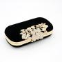 Vintage Suede Texture Metal Flower Latch Wedding Evening Bags Chain Crossbody Hand Bags Ladies Luxury sac tendance 2024