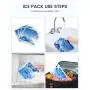 Sucipi Leak-Proof Insulated Cooler Backpack with 4 Ice Packs & Double Deck Cooler Bag Work Camping Picnic Lunch Backpack for Men
