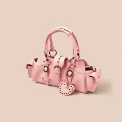 2024 Custom Crocodile Leather Motorcycle Hand Bag For Women Purse With Rivet Logo Tag