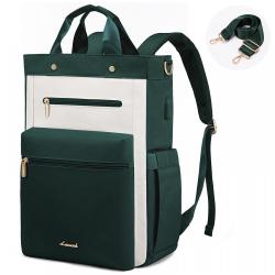 LOVEVOOK 2024 Fashion Laptop Backpack with USB Port Work Nurse Bag Convertible Daypack school college Laptop Backpack for Women