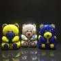 High Quality Metal Rhinestone Bear Bridal Purse Acrylic Clutch With Evening Crystal Bag