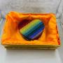 Manufacturer Supplier China Cheap Evening Bags Women Party Purse Rainbow Heart Crystal Clutch 2024