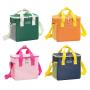 ZR929 Leakproof Insulated Cooler Lunch Tote Bags for Work Bento Box Insulated Messenger Bags Camping Fresh Keeping Handbags