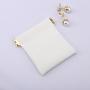 10*15 Cm White Leather Jewelry Bags Emboss Headset Watch Packaging Jewelry Gift Leather Pouch With Magnet