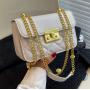 New Design Pu Women Shoulder Bag Pu Square Type Handbags Woman Bags Luxury Hot Sell Lock Bolsa Shoulder Crossbody Bag WF2208027